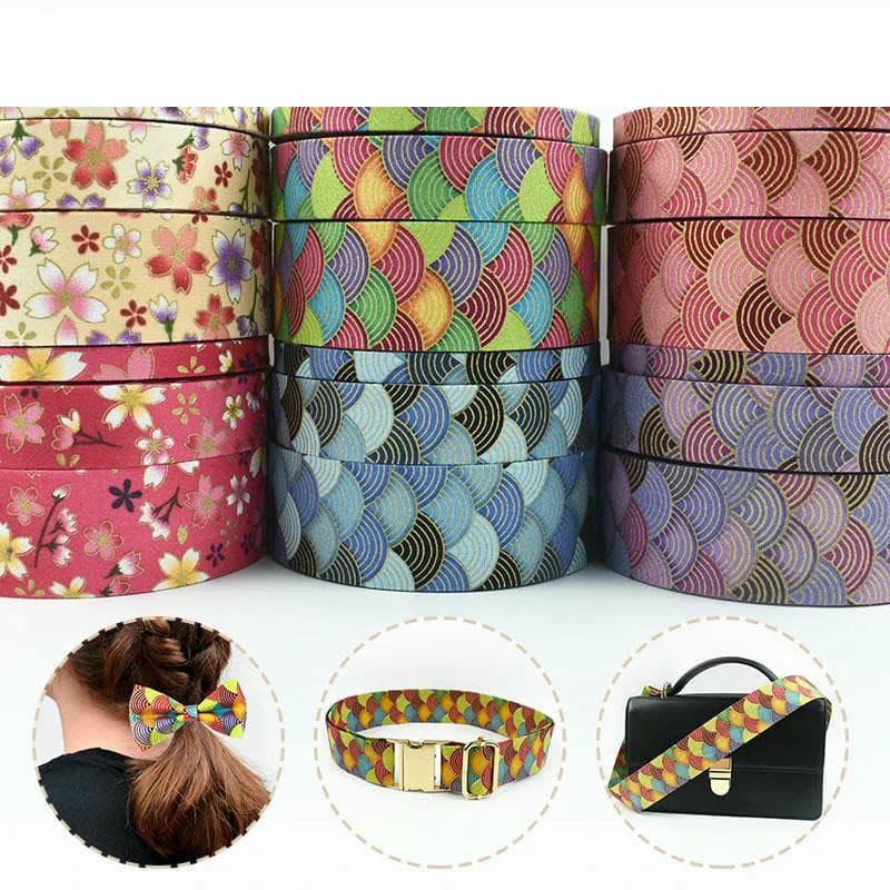 5/10 Yards 10–40 mm Jacquard-Bandbänder Bedruckte Bänder Kleidung Gürtel Rucksack Dekorativer Gurt DIY Nähzubehör-RD804-2-40 mm-10 Yards