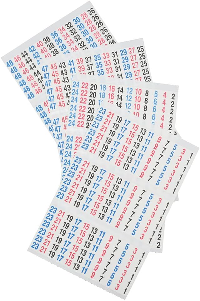 Klein Tools 56251 Wire Marker Book, 120/240V 3 Phase 1-48 (Pack of 3)