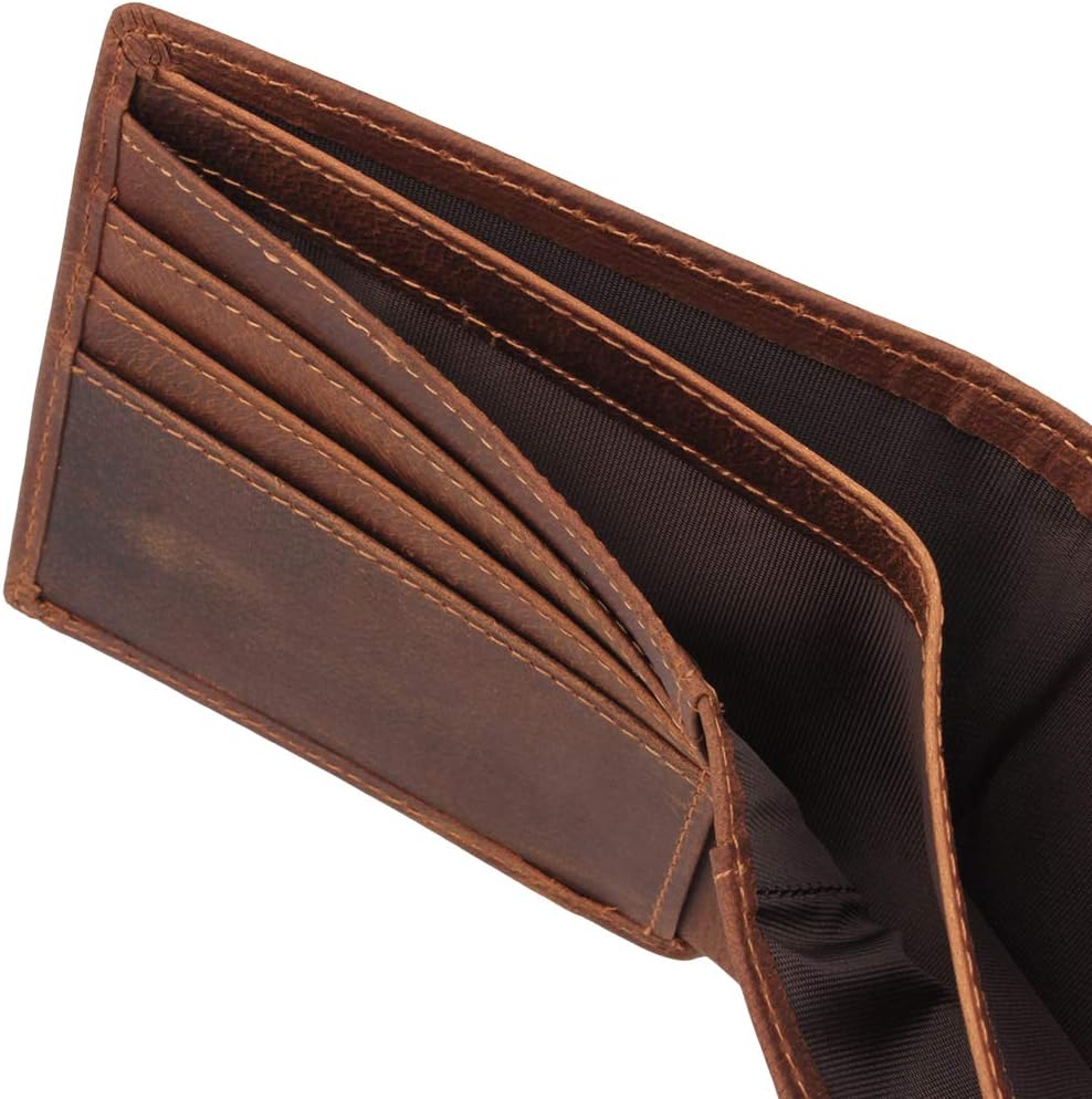 awofer Mens Wallet - Leather Wallets, The Perfect Mens Gift for Dad Son Husband Boyfriend, Anniversary Birthday Father's Day Gifts - Image 3