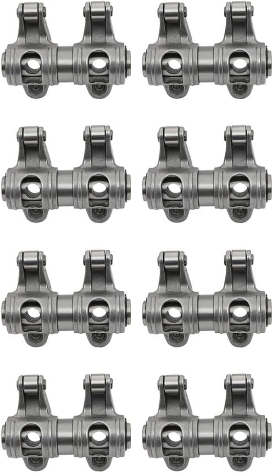 SCITOO PCE261.1089 Shaft Mount Stainless Steel Roller Rocker Arm Set Fits forSmall Block for Chevy 350 8PACK