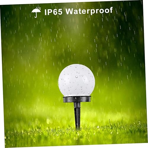 Miniatura 5 de Housoutil Luces solares del césped 4pcs jardín luz blanca prueba agua jardín LED luces