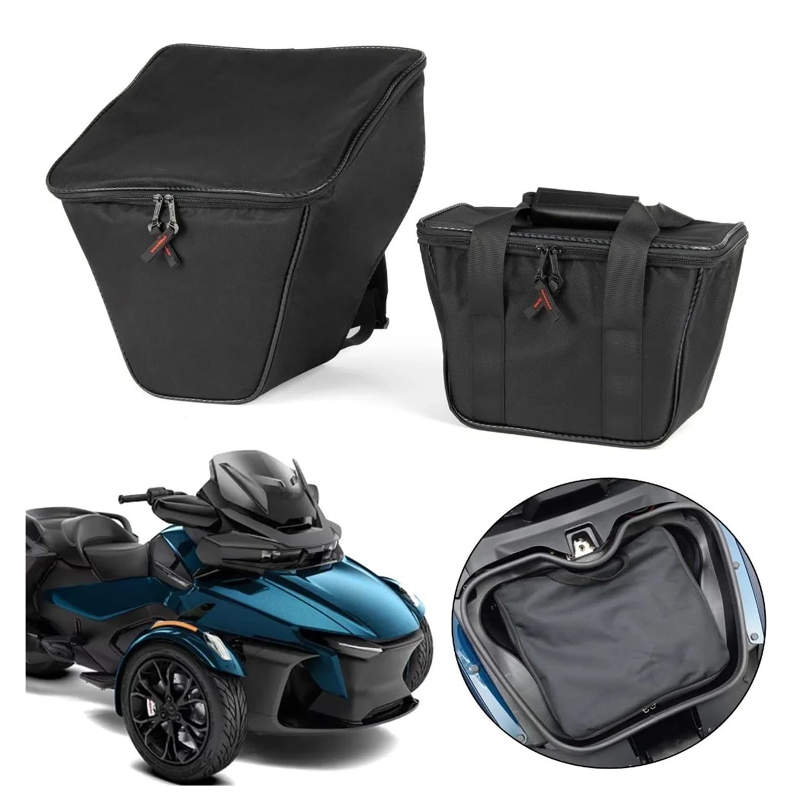 Motorrad-Satteltaschen Für Can Für Am Für Spyder Für RT Für RT-L Für RT-S 2020-2024 Abnehmbare Motorrad-Kofferraumtasche