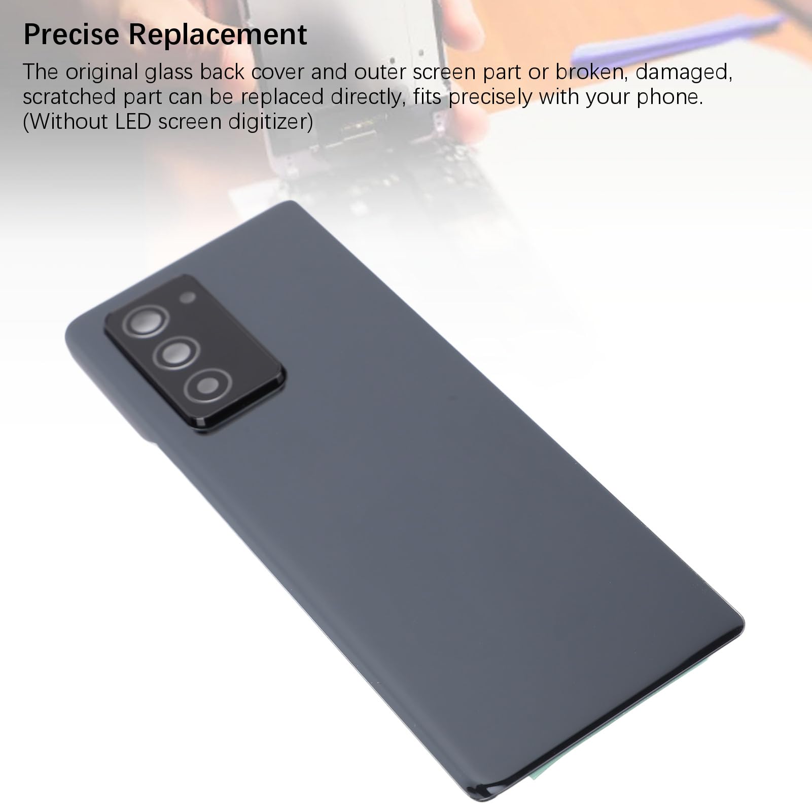 Sxhlseller Z Fold 2 Zestaw Wymiany Szkła - Przednie i Tylne Okładki Z Zawodowymi Narzędziami do Napraw (BLACK)