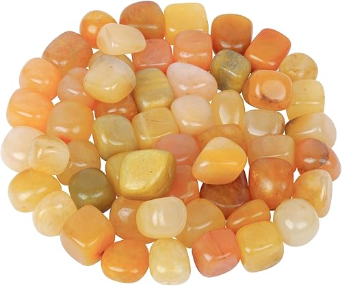 YATSKIA Piedra de aventurina amarilla  Cristales pulidos  Rocas decorativas  Cristales caídos  Piedras pulidas y cristales a granel  Piedras