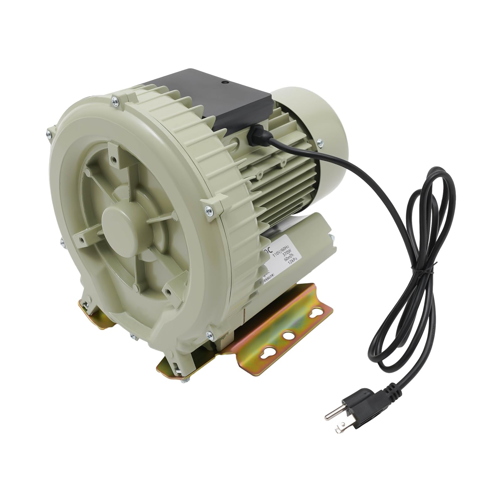 Air Pump Blower, 370W Aquaculture Vortex High Pressure Air Blower, Commercial Industrial Blower for Aquarium Seafood Pond Fresh Food Markets Restaurants