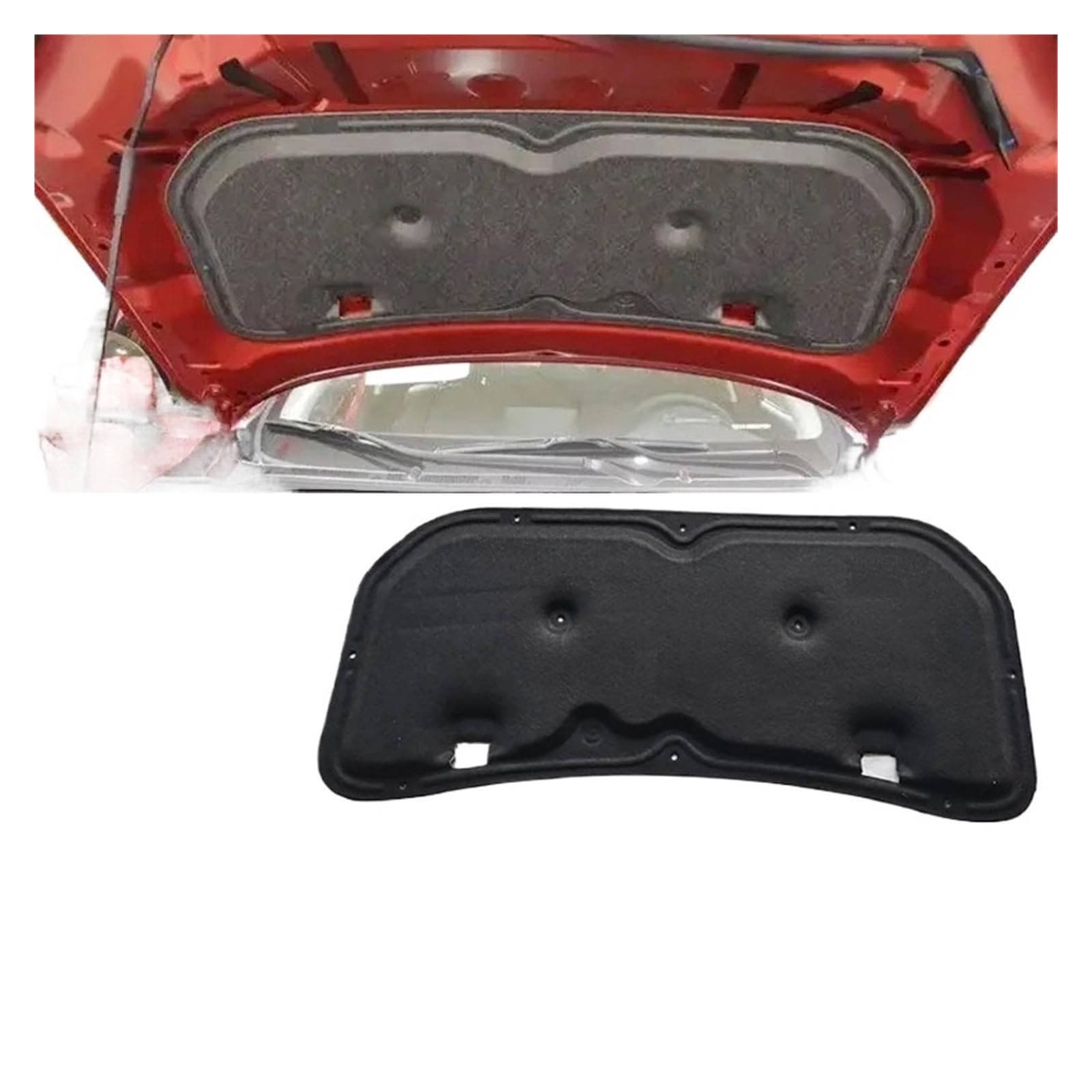 for Mazda CX-3 2014-2018 Front Hood Engine Insulation Cotton Heat Insulation Pad Engine Soundproof Compatible for Mazda