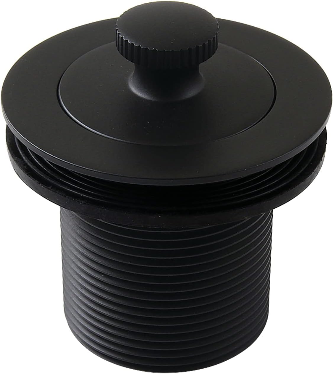 Kingston Brass DLT17MB 1-1/2" Lift and Turn Tub Drain with 1-3/4" Body Thread, Matte Black