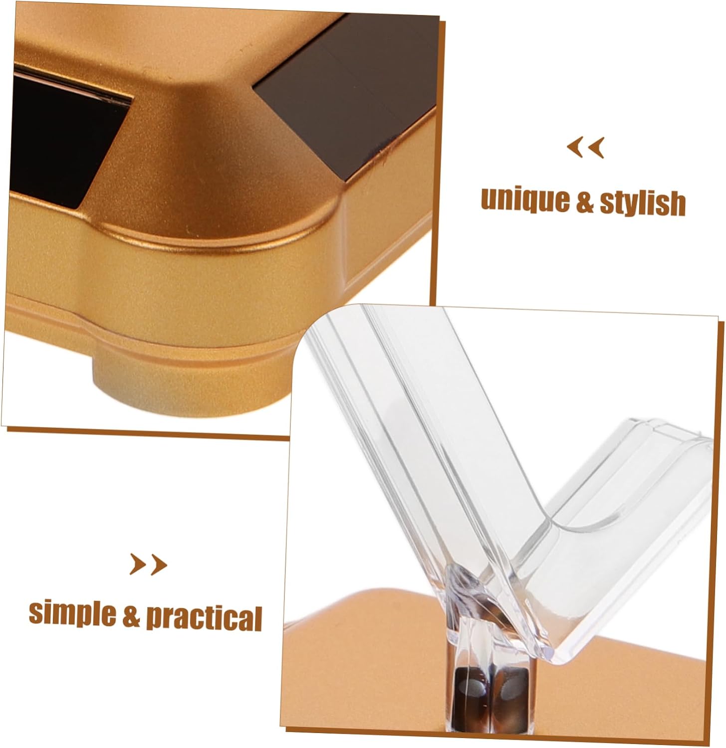 Solar-Powered Rotating Display Stand for Jewelry Watches Phones Glasses and Stylish Turntable for Product Showcasing Versatile Functionality and Enhanced Aesthetic Appeal