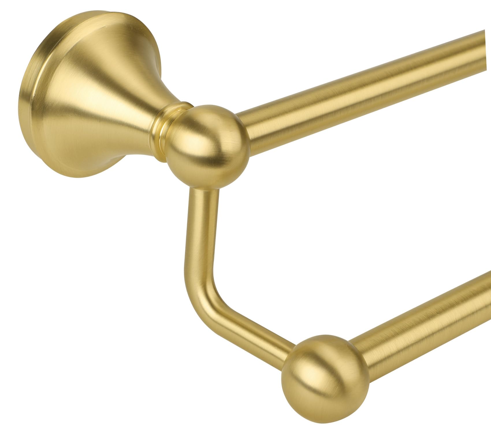 Photo 1 of Ntipox Antique Bathroom Double Towel Bar Brushed Gold, 24 Inch Towel Racks for Bathroom Wall Mounted,Bathroom Towel Holder,Two Towel Rod Hanger for Hotel