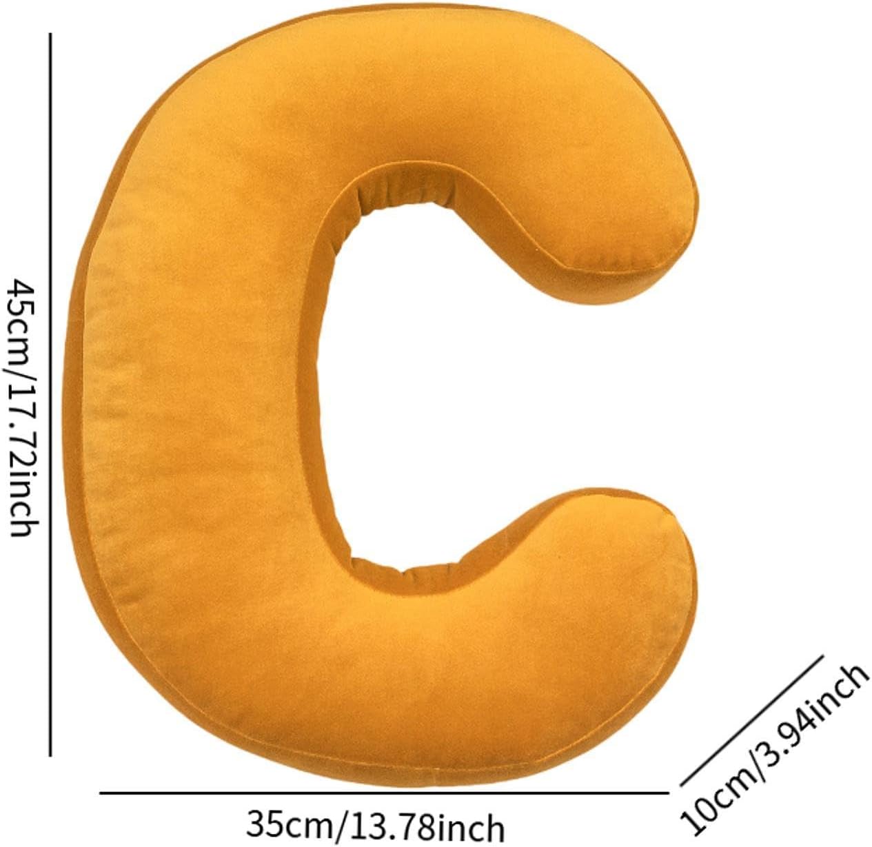 Alphabet Cushion for Kids Gift for Home Pillow, C Shape