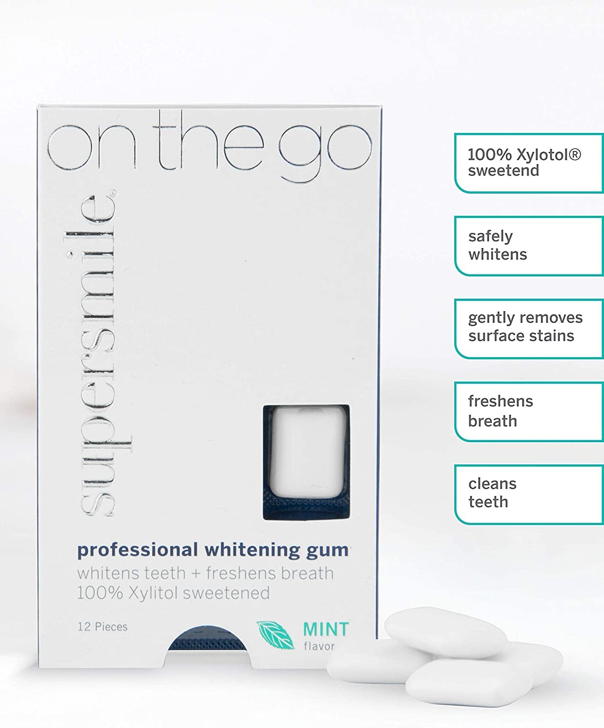 Supersmile Supersmile Professional Whitening Gum, 12 Count : Tooth Whitening Products : Health & Household