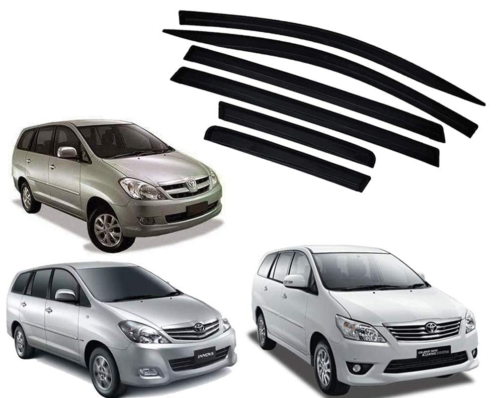 V.Ecom Car Wind Deflector Rain Door Visor for Toyota Innova