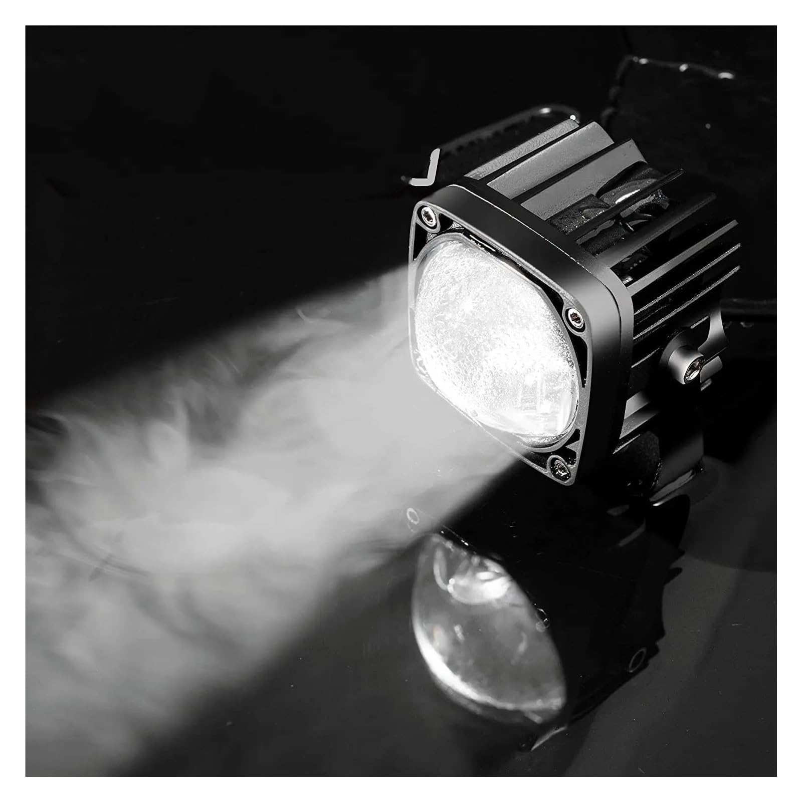 Genérico Cubiertaconjunto Faro Coche 6000k/3000k Barra Luz LED Obra 12V 24V Blanco Amarillo Luces Antiniebla Todoterreno Para Coche Camión Atv 4x4 Faros Juego Reparación Faro