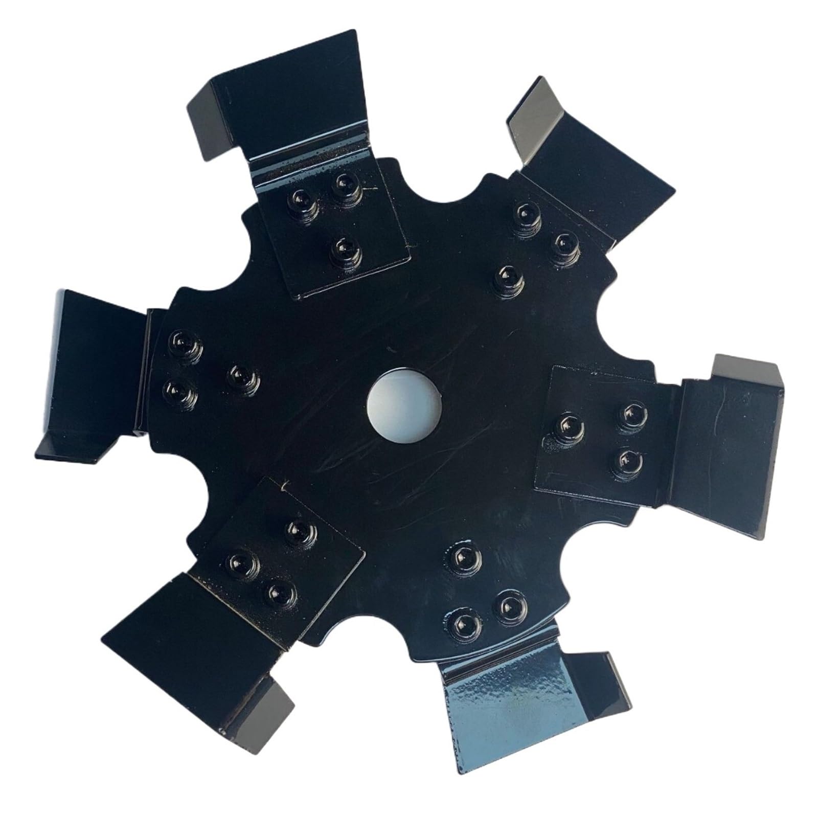 Accessorio for tosaerba con testa for decespugliatore in acciaio al manganese, lama for solco, for giardino(Small ditching wheel)