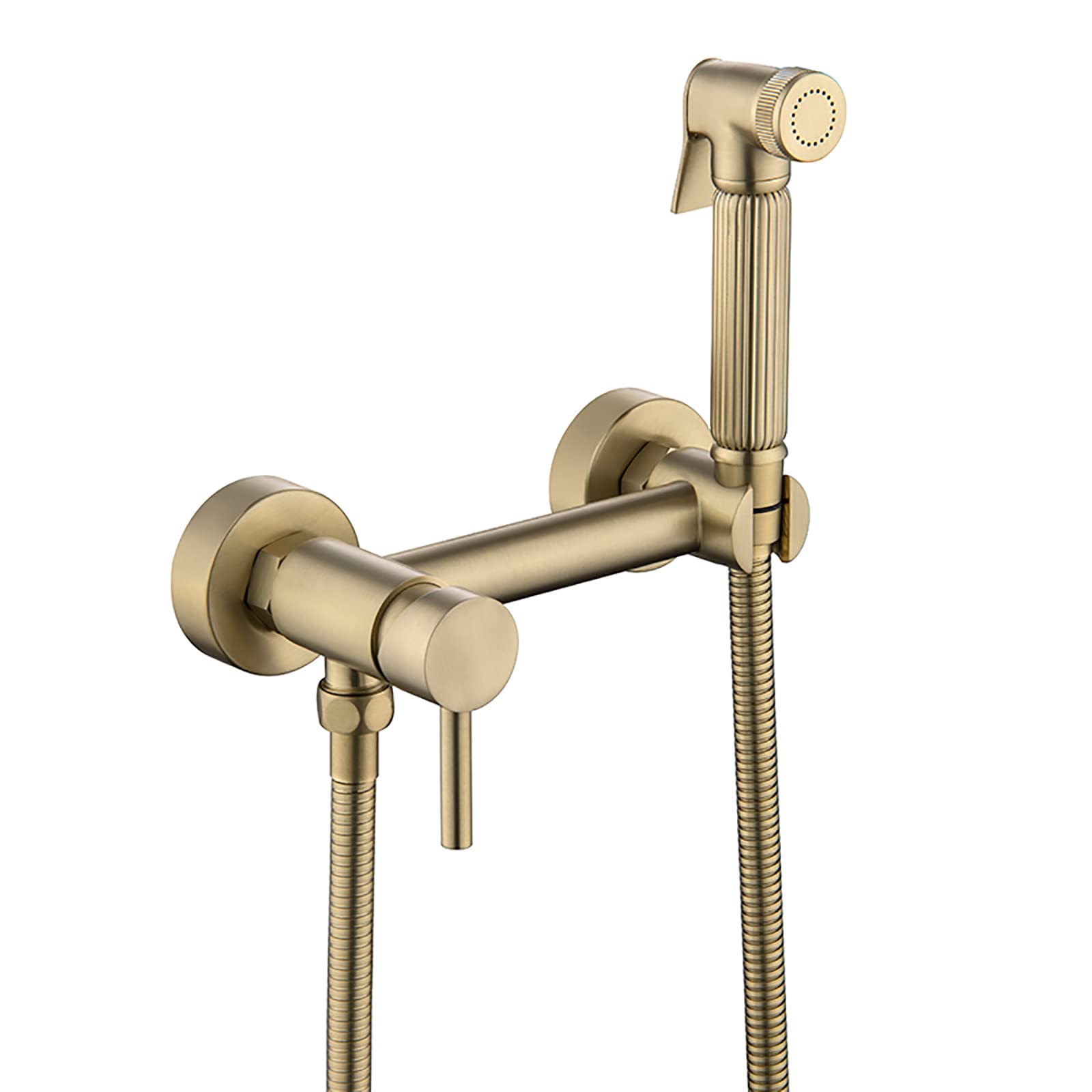 Bidet de toilette or brossé en laiton haut de gamme eau chaude et froide