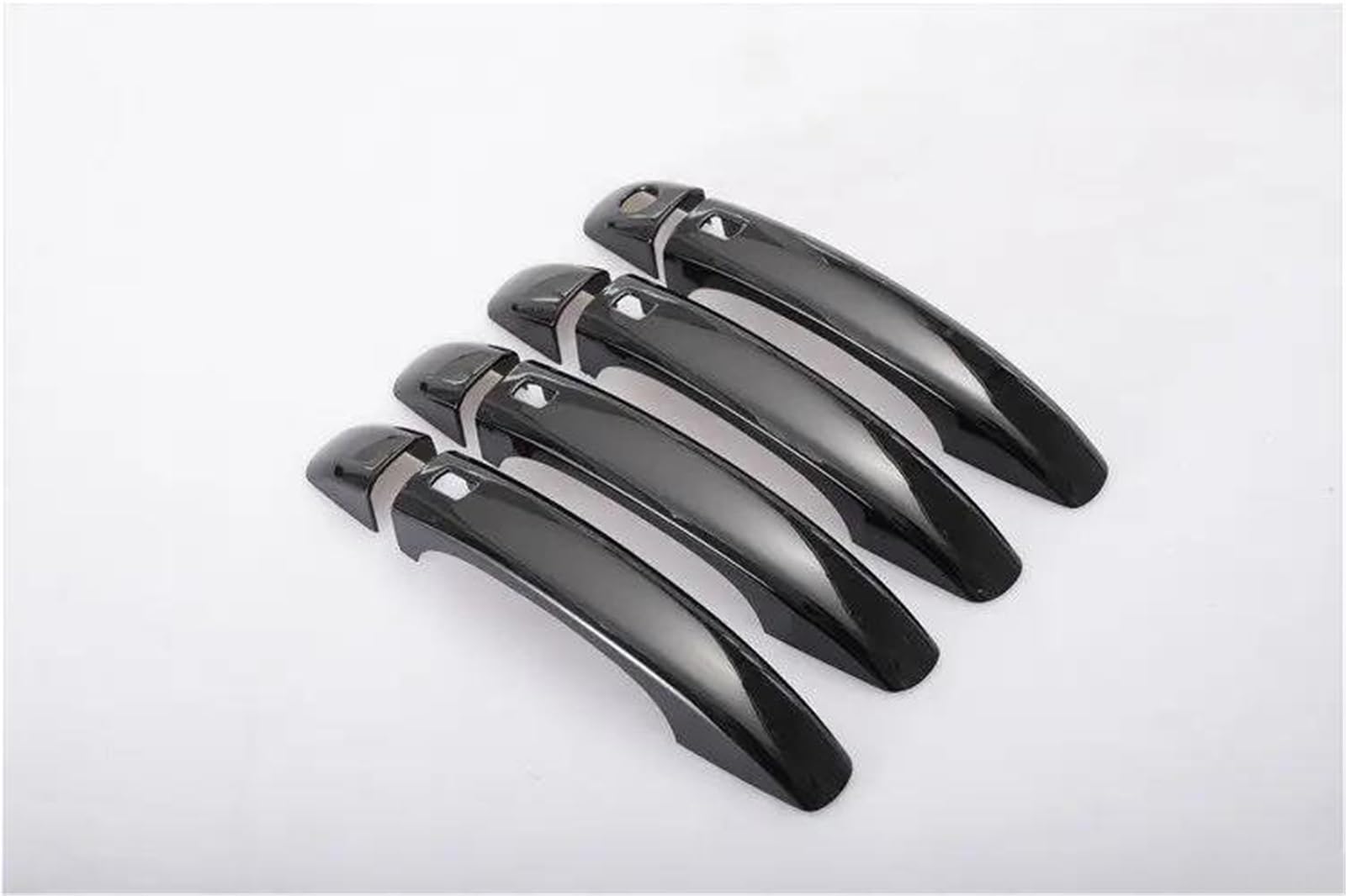 ZAPORA Chrome Car Door Handle Cover Trim Sticker for A4 B8 Q5 Q3 Styling Auto Accessories(Style 3)
