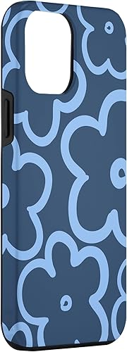 Miniatura 3 de Funda para iPhone 12 Pro Max con diseño floral azul marino