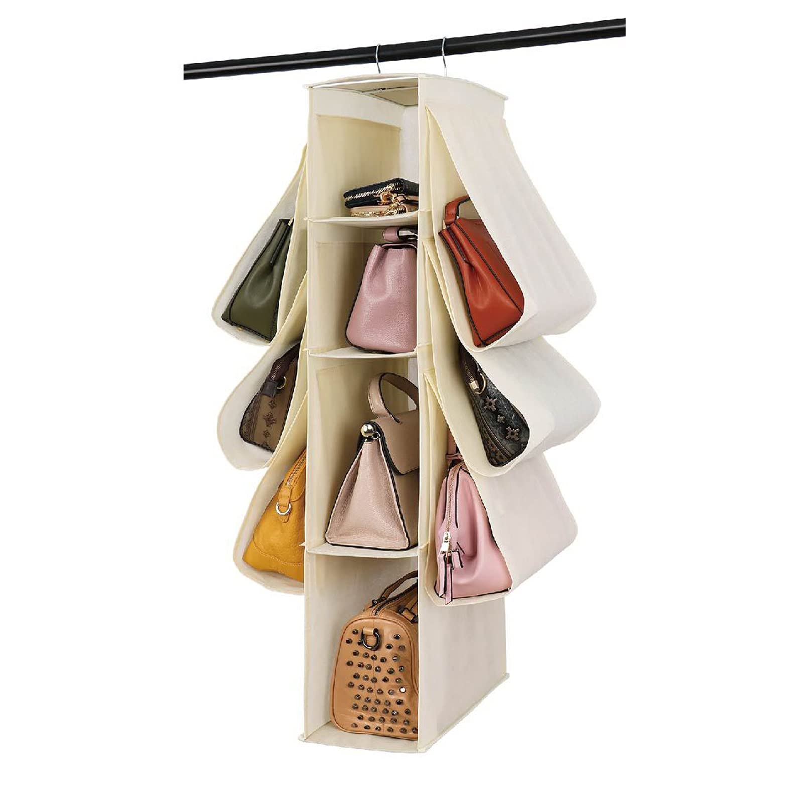 Hanging Shelves Hanging Handbags Organizer For Closet Multi-Layer Purse
