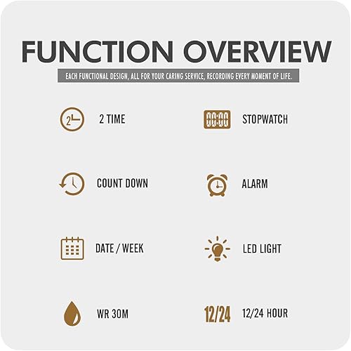 Miniatura 9 de Gosasa Multifunción LED Digital Hombres Relojes Correa de cuero Reloj de pulsera deportivo al aire libre para hombres alarma de fecha Reloj