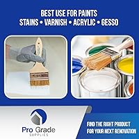 Vista 4 de Pro Grade - Pinceles de pintura con virutas - 96 Ea 3 pulgadas Brocha de pintura con virutas marrón claro