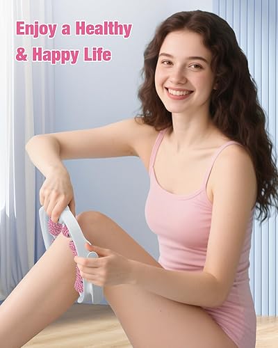 Miniatura 7 de bedee Herramienta de masaje para celulitis, masajeador de drenaje linfático, herramienta de masaje para brazos, piernas, estómago, rosa