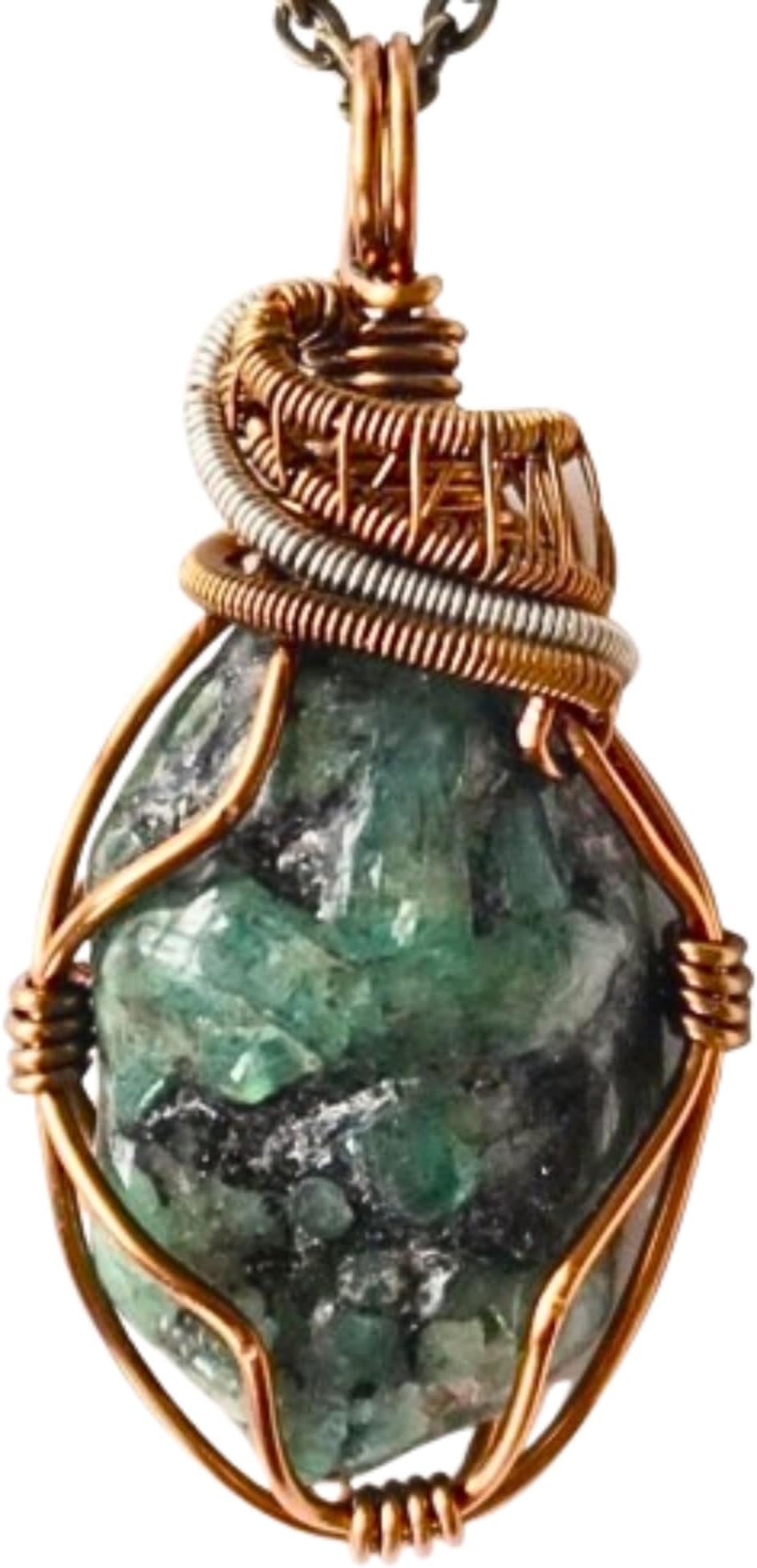 Birthstone Necklace Statement Raw Gemstone Necklace, Handmade Necklaces For Women Jewelry Gift, Antique Bronze Chain Birthday Gifts For Women, Mothers Day New Mom Gifts