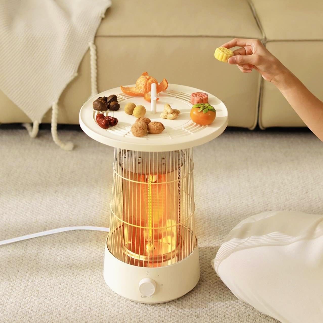 KOMONOテーブルヒーター-Circle Warm 電気ストーブ電気ヒーター Amazon.co.jp: KOMONOテーブルヒーター-Circle Warm ストーブ 電気