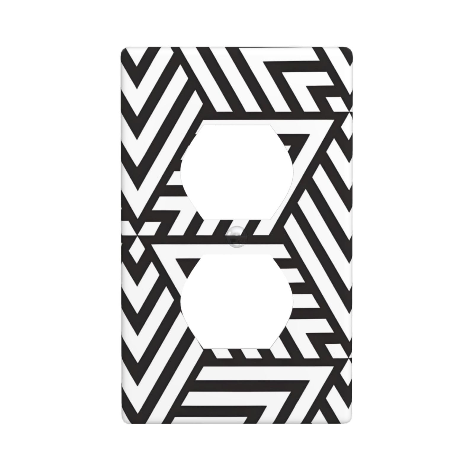printidea Decorative Switch Plate Cover-Unbreakable Polycarbonate Wall Plate for Home Office, 1 Gang with Screws