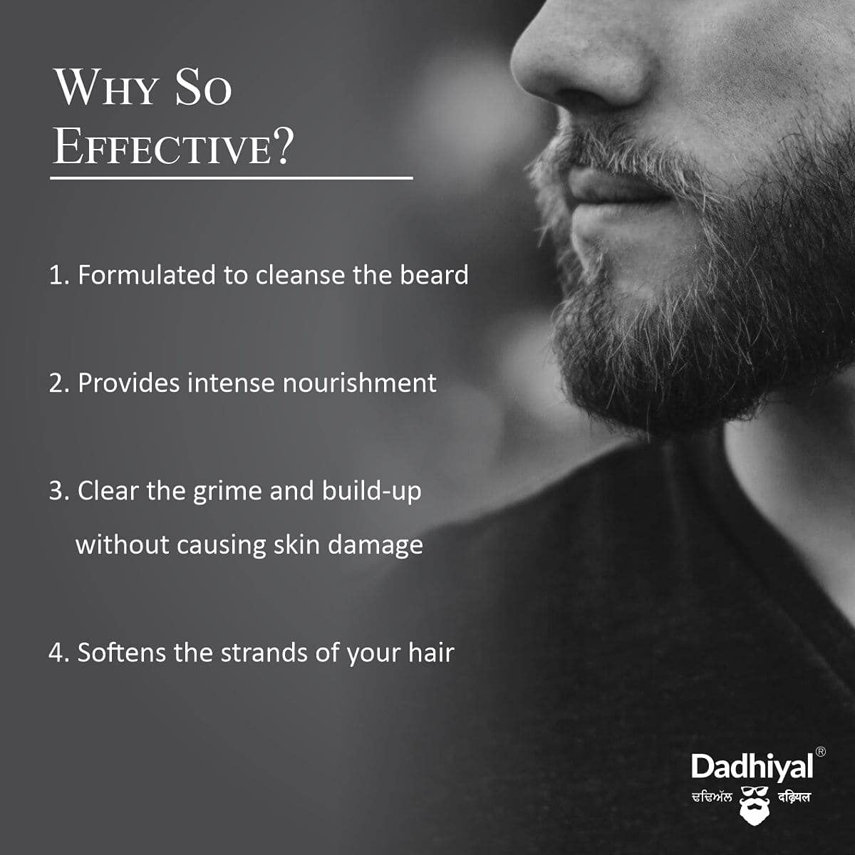 BEAUTYRELAY LONDON Dadhiyal Moustache Wax With Castor Oil & Dadhiyal Beard Wash for Strong Hold 25g, sharper look, Parabens, sulfates, silicones free (Buy 1 Get 1 Free) 4