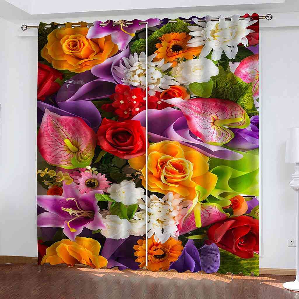 Rideau de fenêtre moderne Bouquet de Mode pour sublimer le salon