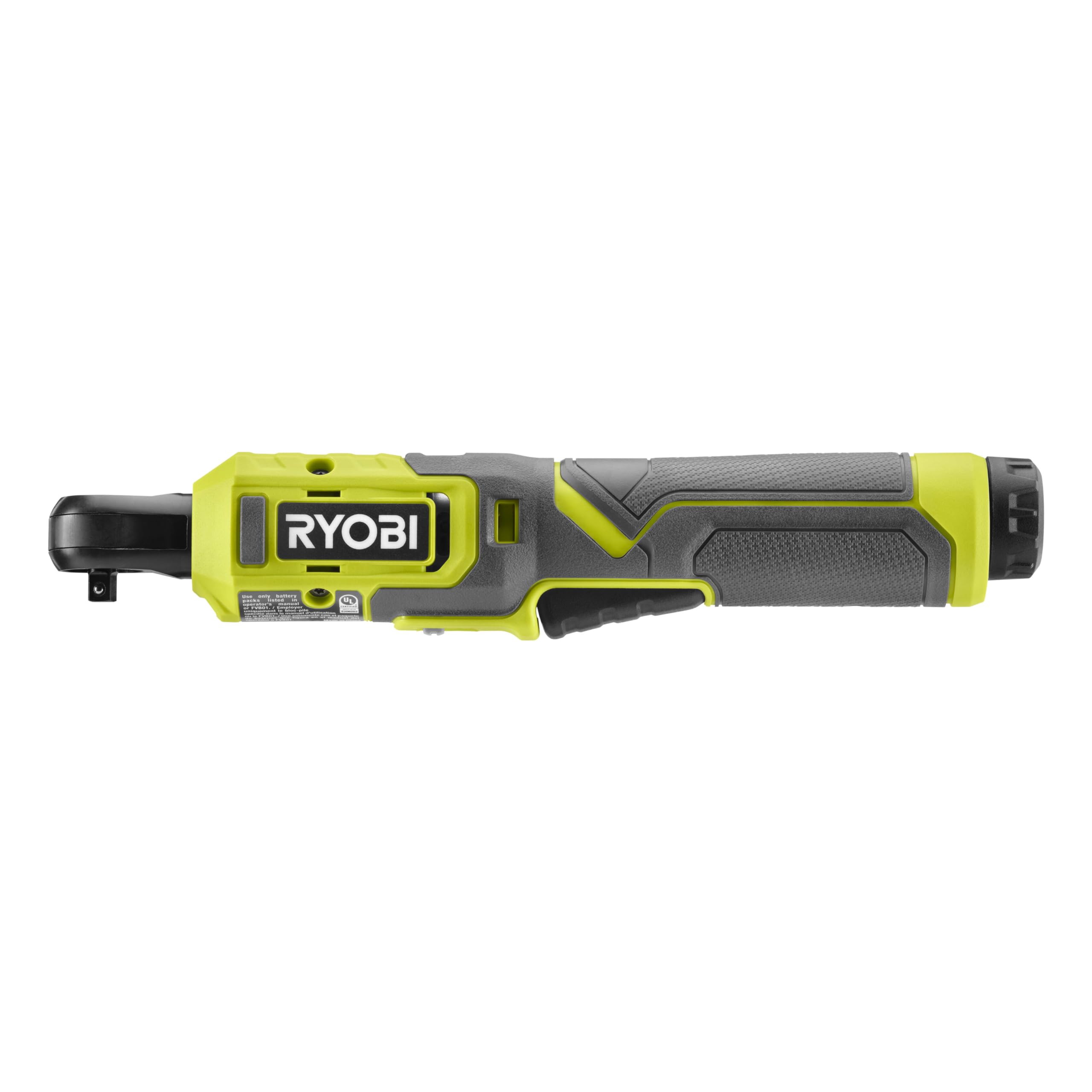 RYOBI Klucz grzechotkowy USB litowy 4V - 1/4'' kwadratowy trzpień - 80 Nm (sprzedawany bez baterii) - RR14W4-0