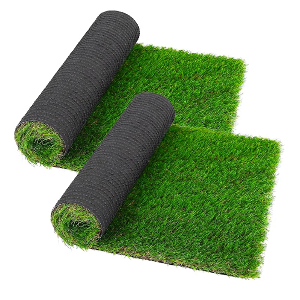 Tappeto in Erba Sintetica, Tappeto in Erba Sintetica Realistico e Spesso, 3' x 5' per Giardino, Rotolo di Erba Sintetica ad Alta densità da 20 mm (Dimensioni: 10x3 m) (1x3 m)