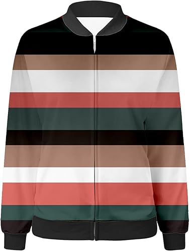 Miniatura 3 de Chaquetas ligeras con cremallera para mujer, chaqueta bomber inspirada en leopardo, abrigo con cuello alto, tops cortos para exteriores, 13-AG