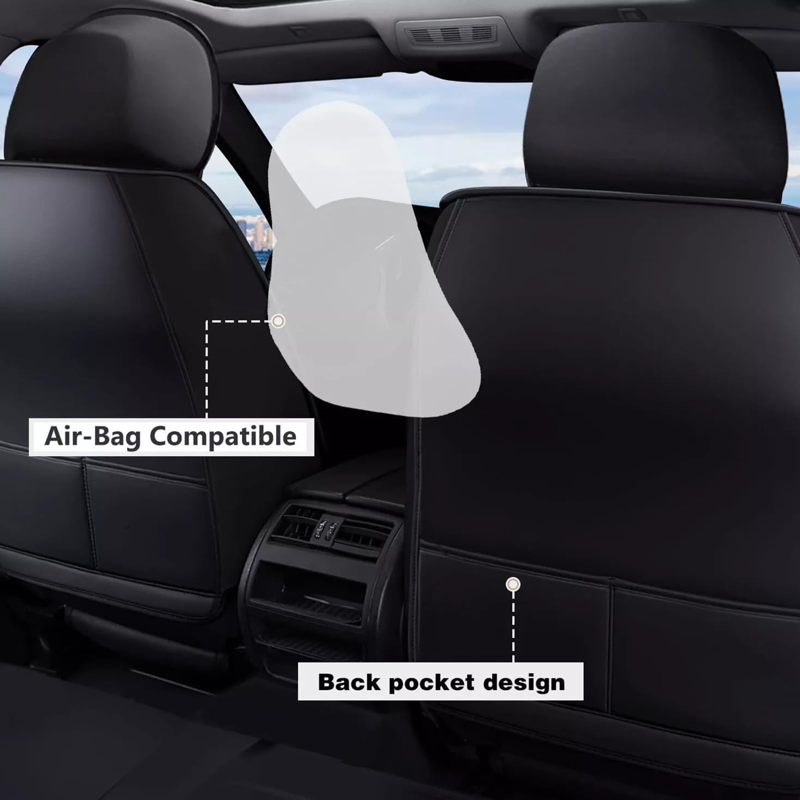 Auto Sitzbezüge Sets für BMW 3er 325i E36 316i E36 323i E36 328i E36 318is E36 320i E36 Coupe Cabrio, Autositzbezüge Vorne Hinten Sitzschoner Wasserdichter Schonbezug Zubehör,Beige/A