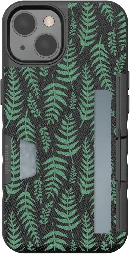 Smartish - Fern Real - iPhone XR Wallet Case - Wallet Slayer Vol 2 [Slim + Protective Kickstand] Credit Card Holder - Fits iPhone XR