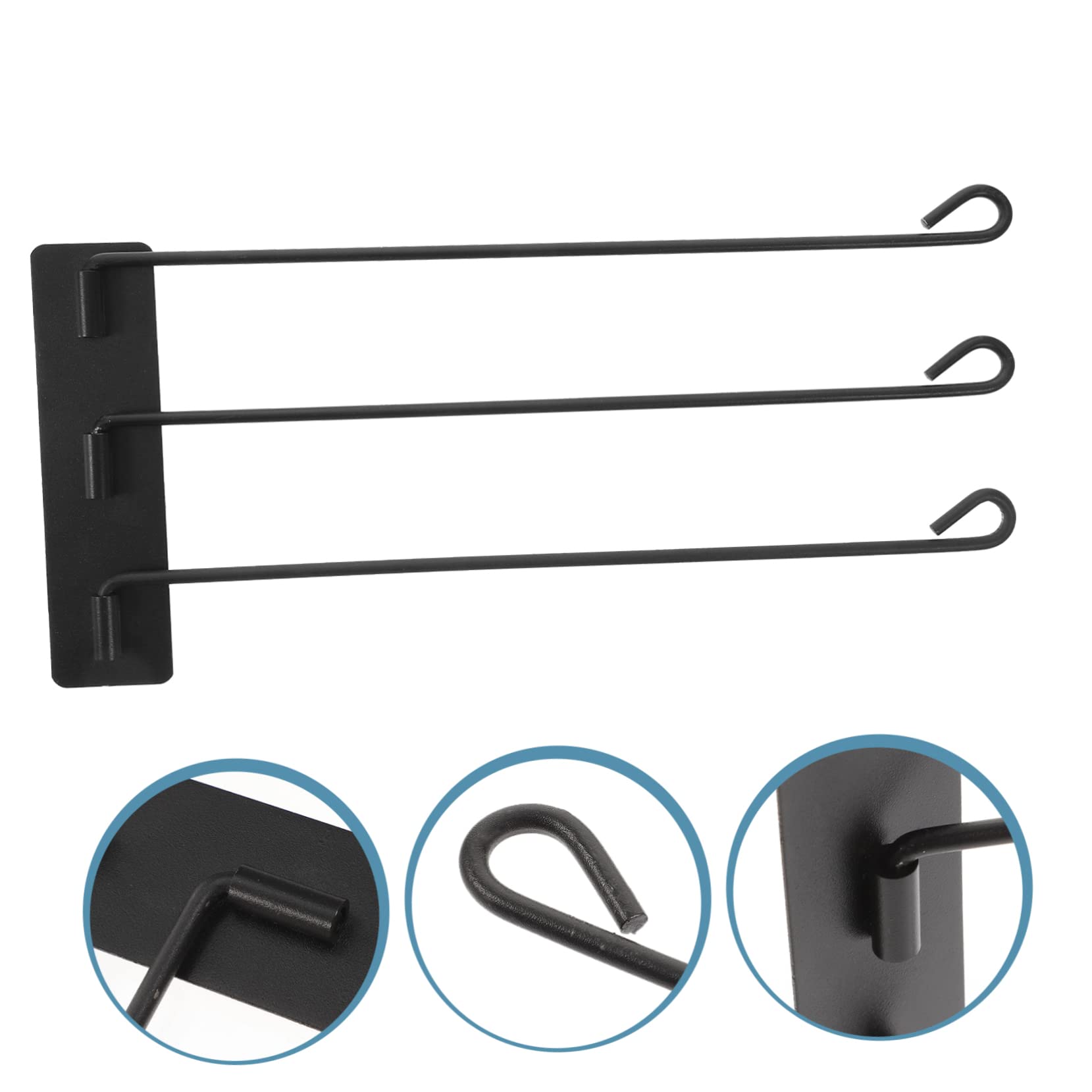 Handtuchhalter, 3 Stück, Schaukelrahmen, Outdoor-Handtuchhalter für Pool, Badezimmer, Schrank, über Toilette, Badezimmer, Schaukelaufhänger, Sattelständer, Bartheke, Edelstahl, drehbar
