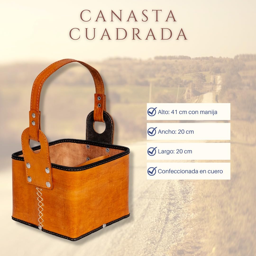 Porta Termo Cuadrado Mate Yerba Azucar Cartera Bolso Matero Picnic Eco Cuero (negro)