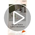 Image of Urban Space Serene 100% Cotton 200 TC Printed Bedsheet for Single Bed with 1 Pillow Cover (Size 58 x 90 inches, Veil Bloom - Peach)