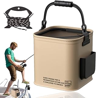 Fishing Cooler - Lure Container | Fishing Basket | Insulated Bait Storage Box With Handle | Waterproof Tackle Organizer