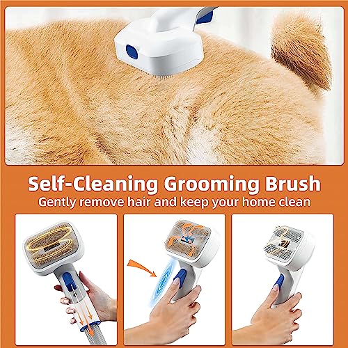 Dog Grooming Kit & Vacuum Suction 99% Pet Hair, Professional Grooming Clippers With 5 Pet Grooming Tools,Low Noise Dog Hair Remover With Powerful Suction 2.0L,For Dogs Cats And Other Animals #TOP4