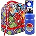 Marvel Avengers Lunch Box Set For Kids - Bundle with 2-Compartment Avengers School Lunch Bag, Water Bottle, And Door Hanger (Avengers School Supplies)