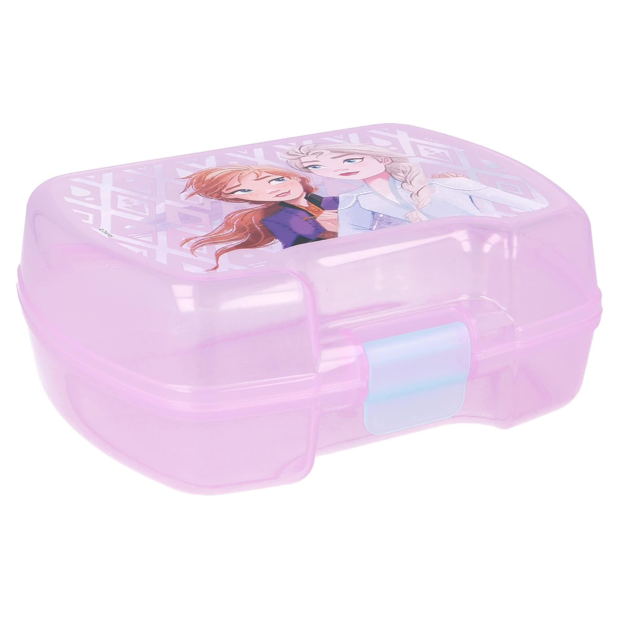 Stor 8412497510276Premium Single Sandwich Box, Large, Frozen 2 Elements