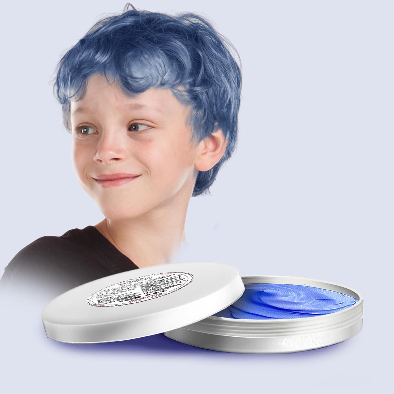HaiolorPro Blue Hair Color Wax - Temporary Dye for Kids