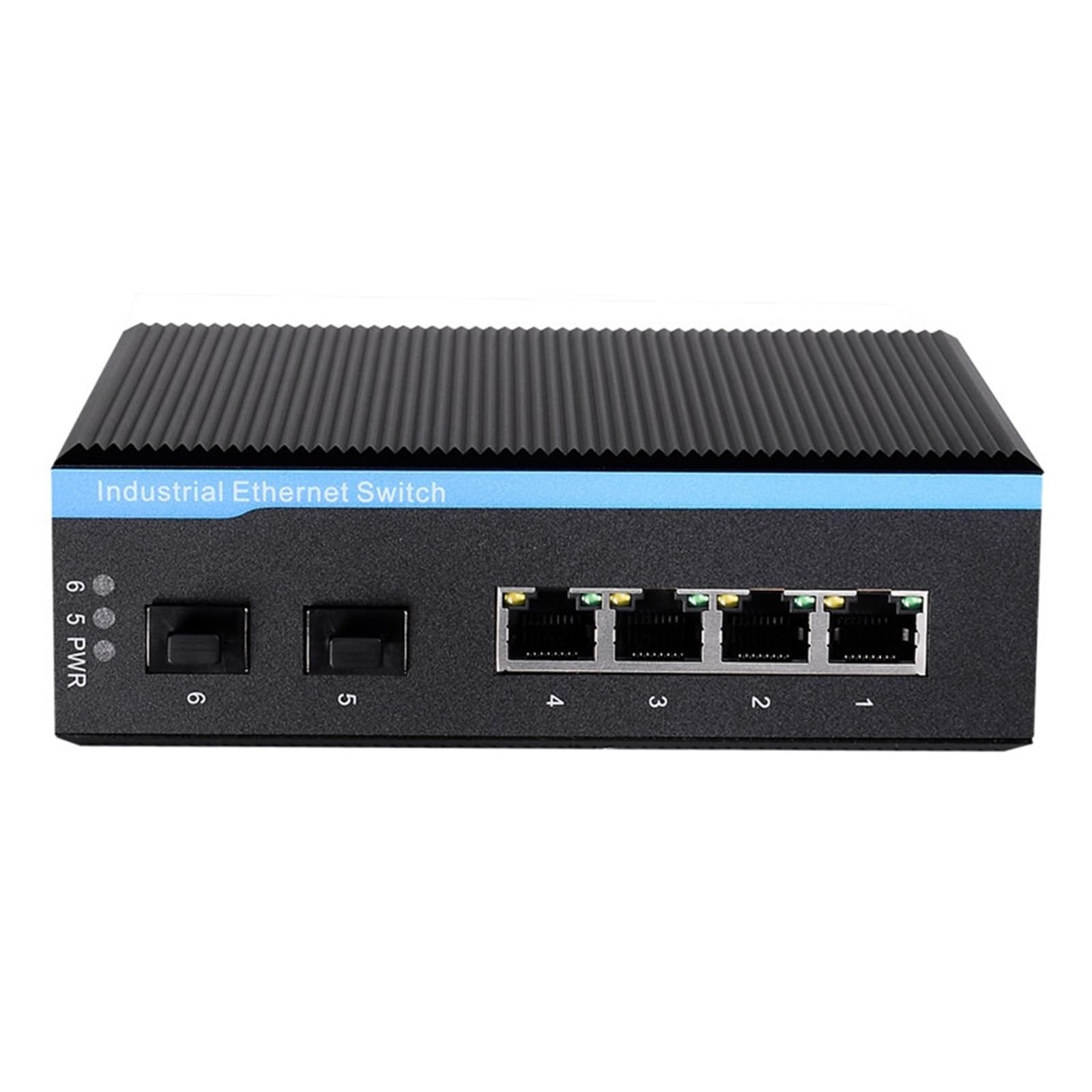 Switch Ethernet Industriale Switch Poe di Livello Industriale con Guida DIN gigabit Full-Electric a 2 Fibre e 4 Cavi elettrici(V406F)