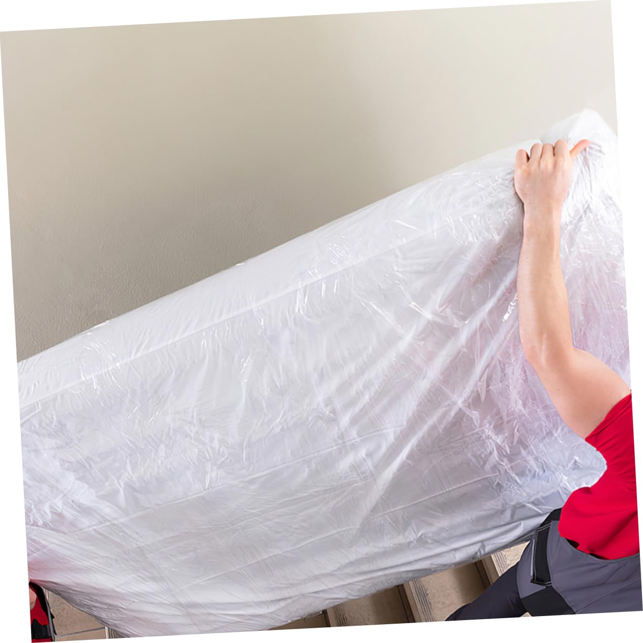 SOLUSTRE 2pièces Lot de Housses pour Matelas Queen Protection Imperméable pour Déménagement et Rangement Housse de Transport