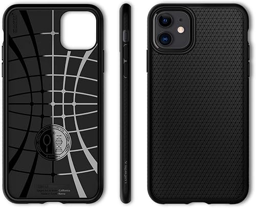 Vista 232 de Spigen Liquid Air - Funda diseñada para iPhone 13 Pro Max (2021), color negro mate