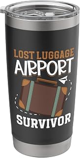 Lost Luggage Airport Survivor Stainless Steel Insulated Tumbler