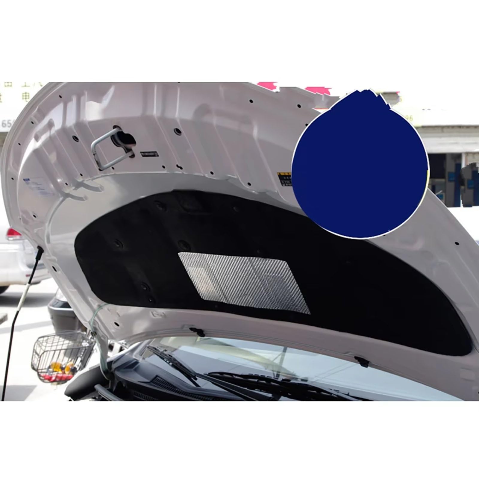 Dämmung Haube Auto Motor Sound Wärmedämmung Baumwolle Front Hood Pad Kompatibel Mit Toyota Für Vios 2014 2015 2016 2017 2018