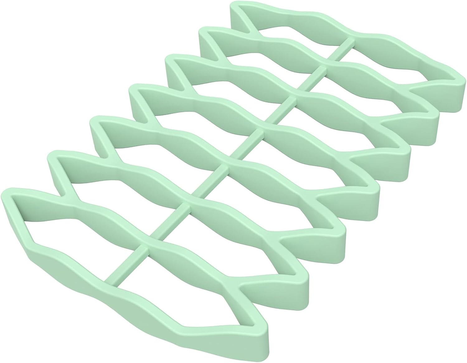 Silicone Roasting Rack - Nonstick, Heat-Safe, for Cooling, Cooking, Baking, and Steaming (Grey)