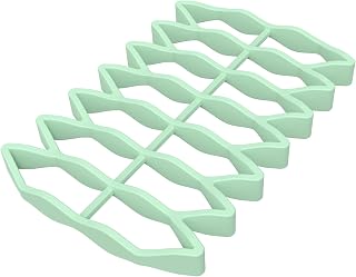 Silicone Roasting Rack - Nonstick, Heat-Safe, for Cooling, Cooking, Baking, and Steaming (Green)